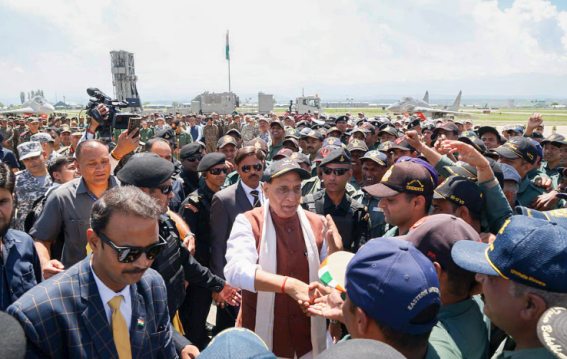 Rajnath Singh to Visit Bhuj Air Base as India, Pakistan Signal Easing Tensions